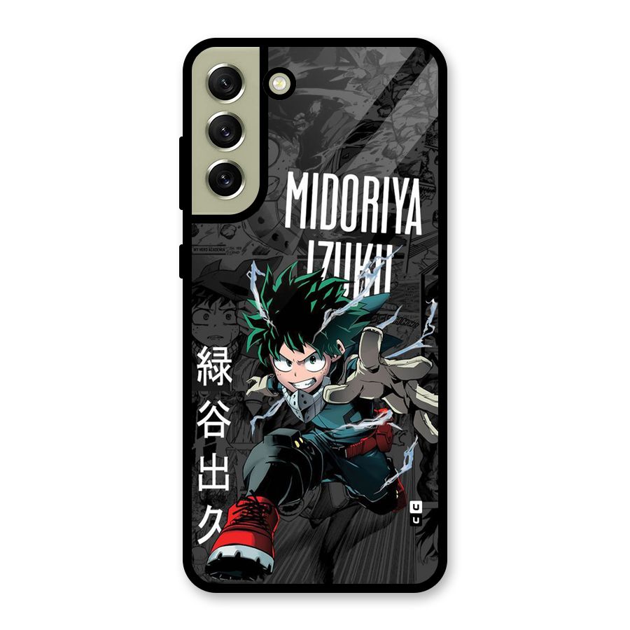 Young Midoriya Glass Back Case for Galaxy S21 FE 5G