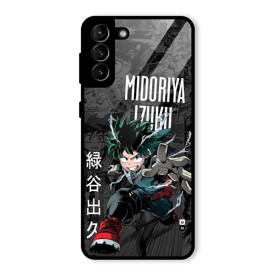 Young Midoriya Glass Back Case for Galaxy S21 Plus
