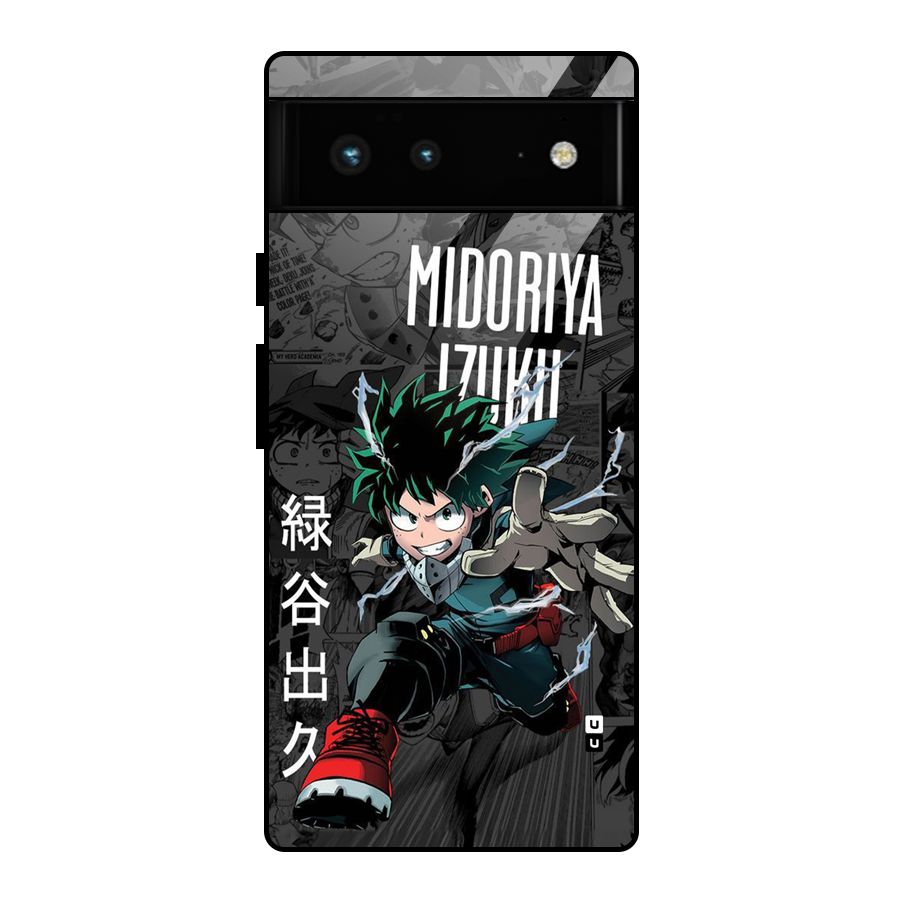Young Midoriya Glass Back Case for Google Pixel 6