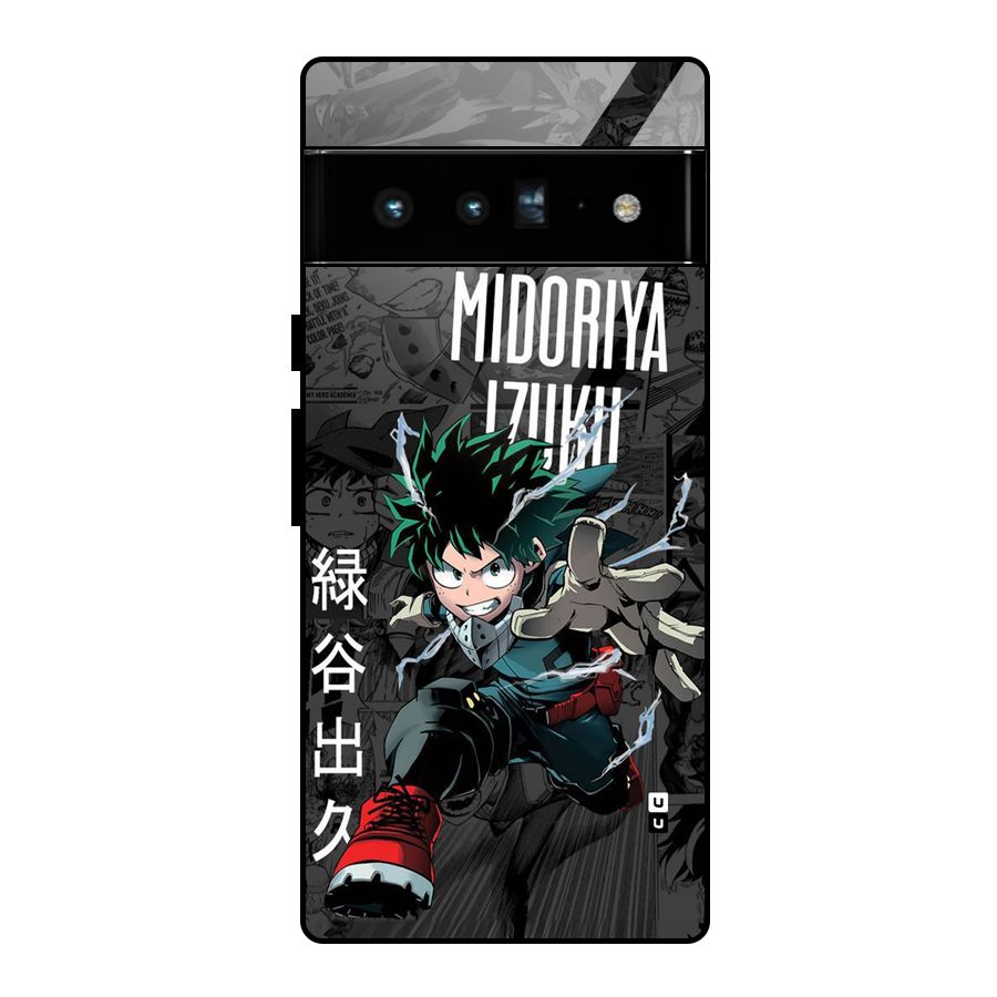 Young Midoriya Glass Back Case for Google Pixel 6 Pro