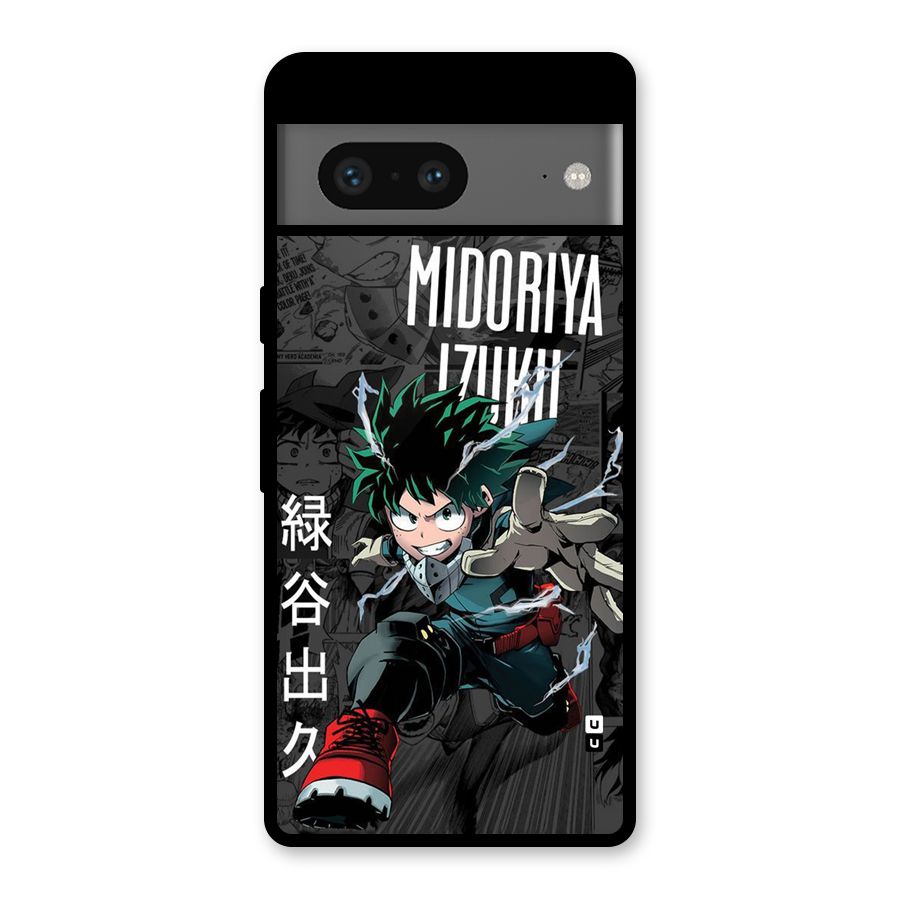 Young Midoriya Glass Back Case for Google Pixel 7