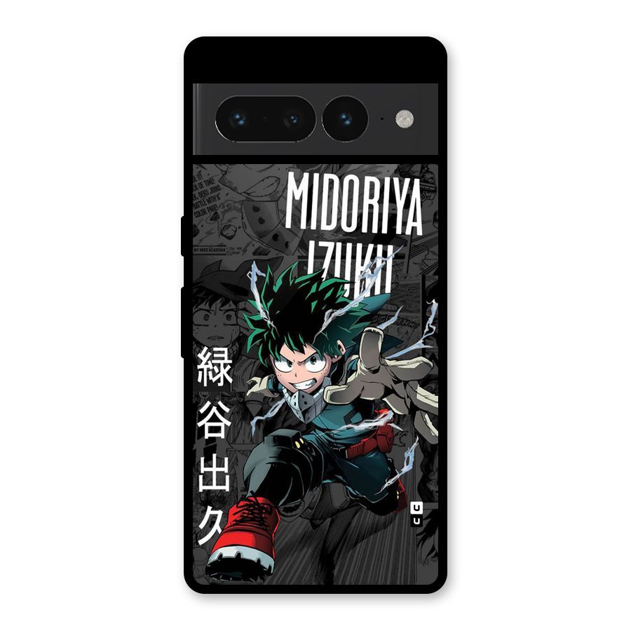 Young Midoriya Glass Back Case for Google Pixel 7 Pro