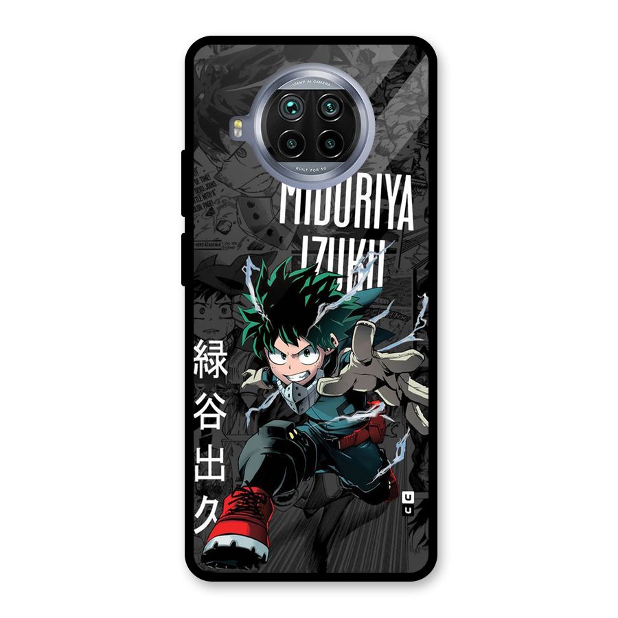 Young Midoriya Glass Back Case for Mi 10i
