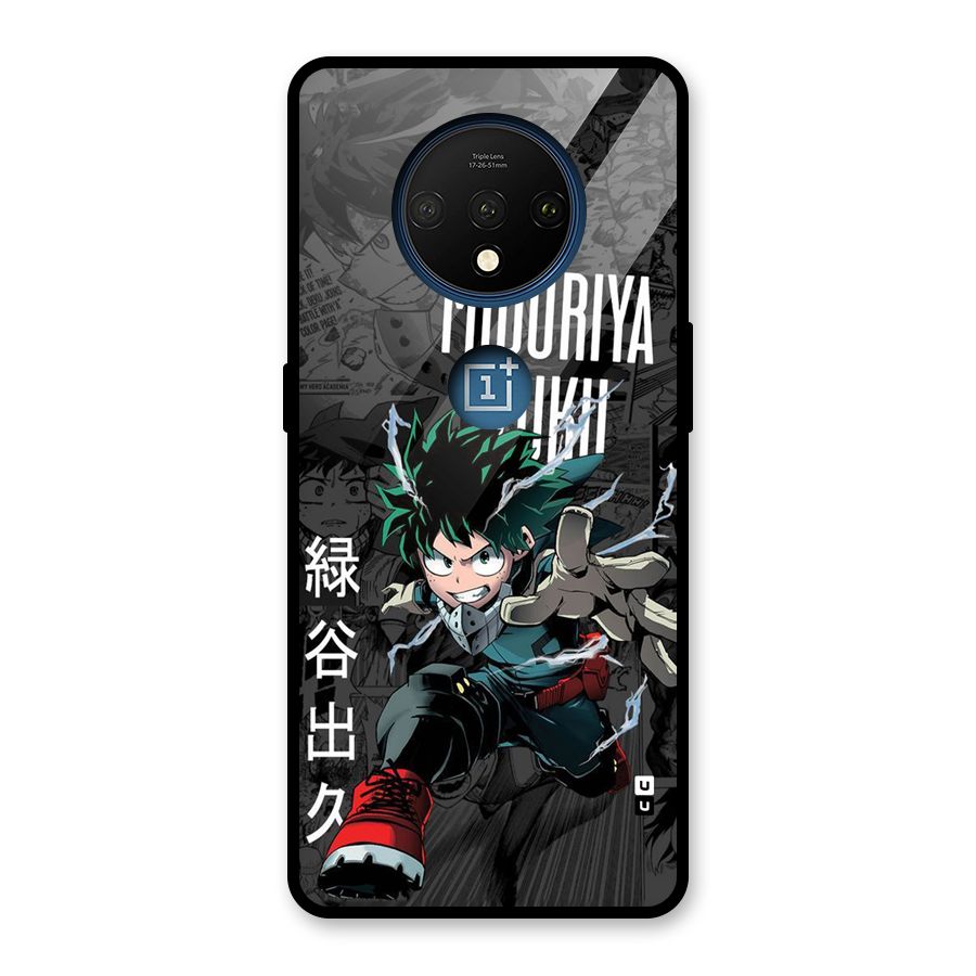 Young Midoriya Glass Back Case for OnePlus 7T