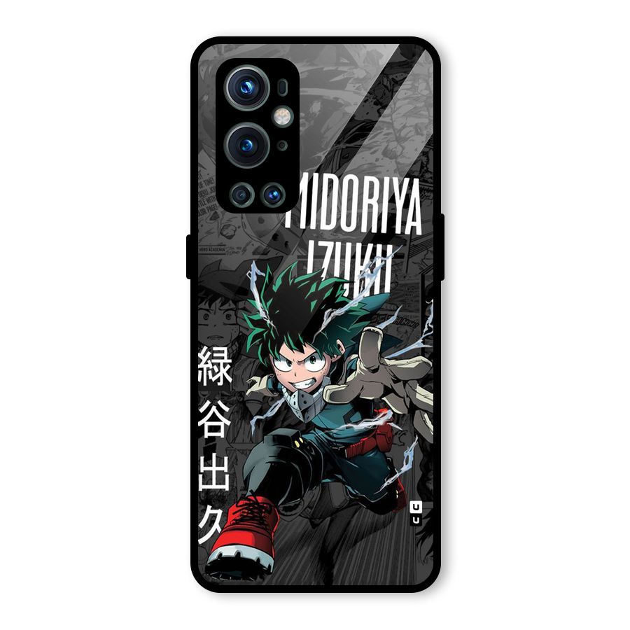Young Midoriya Glass Back Case for OnePlus 9 Pro