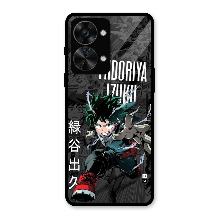 Young Midoriya Glass Back Case for OnePlus Nord 2T