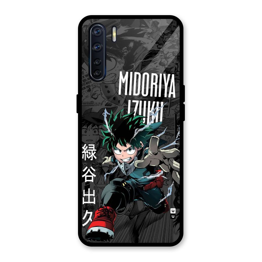 Young Midoriya Glass Back Case for Oppo F15