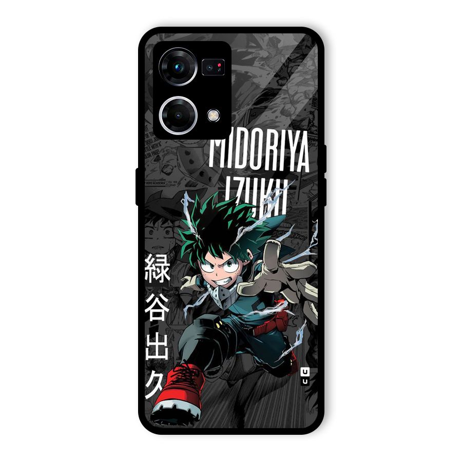 Young Midoriya Glass Back Case for Oppo F21s Pro 4G