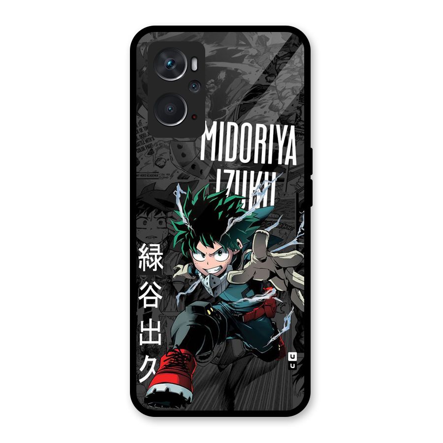 Young Midoriya Glass Back Case for Oppo K10 4G