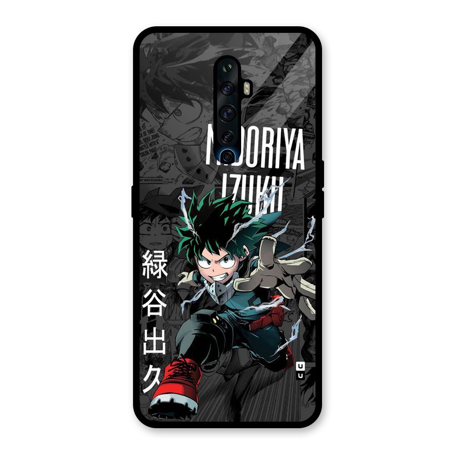 Young Midoriya Glass Back Case for Oppo Reno2 Z