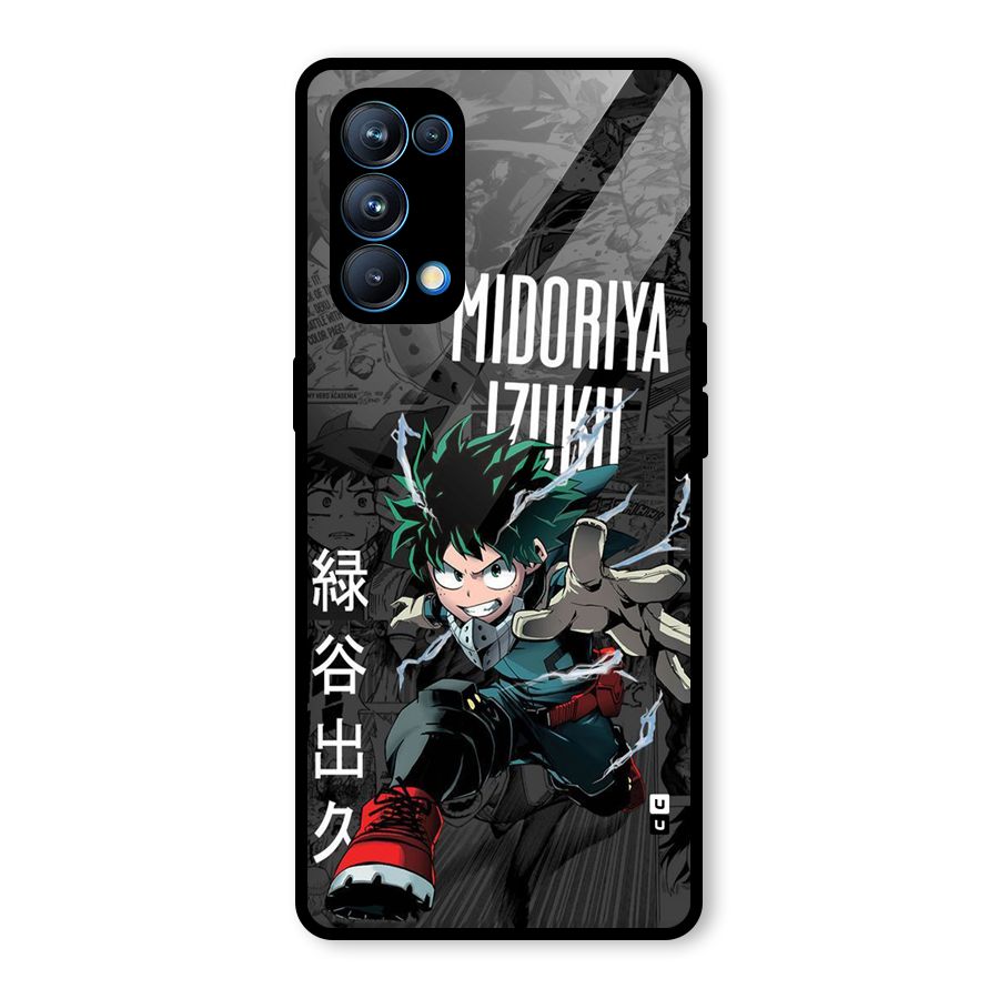 Young Midoriya Glass Back Case for Oppo Reno5 Pro 5G