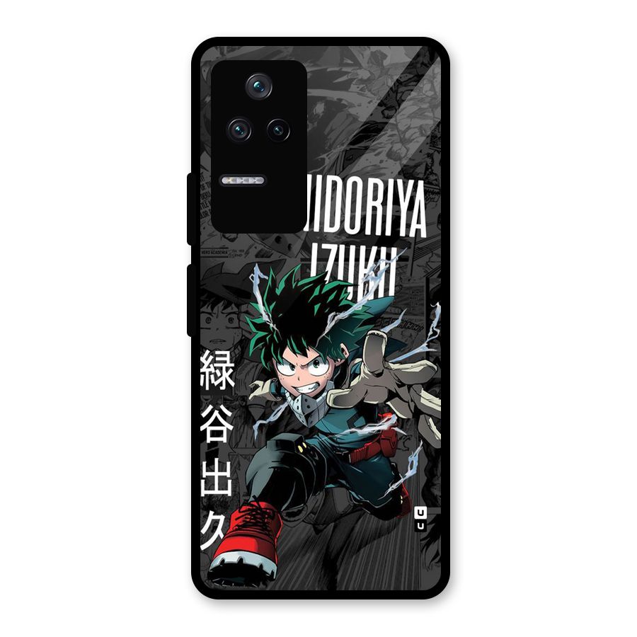 Young Midoriya Glass Back Case for Poco F4 5G
