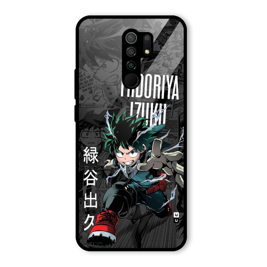 Young Midoriya Glass Back Case for Poco M2