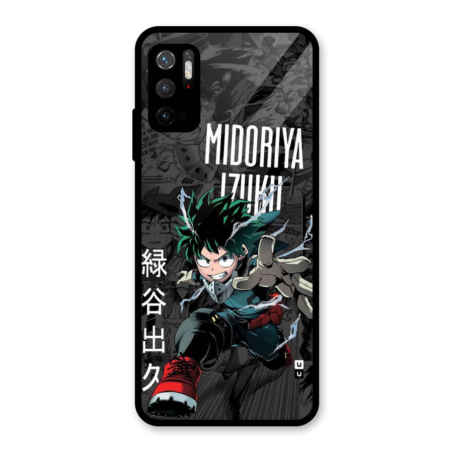 Young Midoriya Glass Back Case for Poco M3 Pro 5G