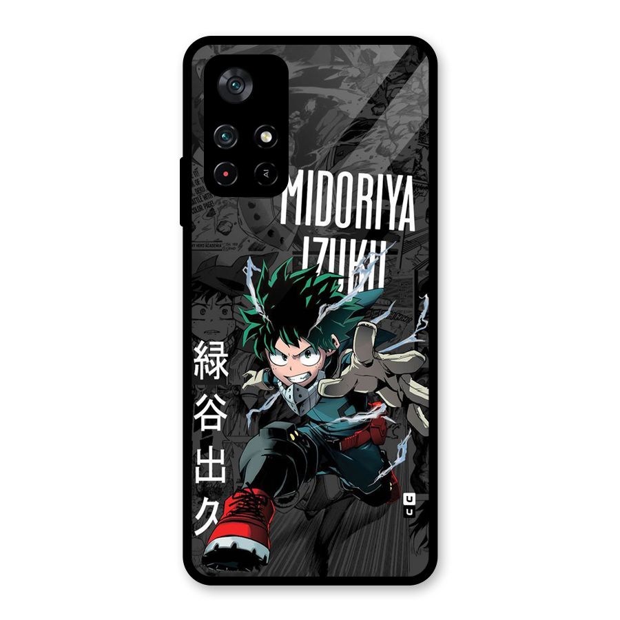 Young Midoriya Glass Back Case for Poco M4 Pro 5G