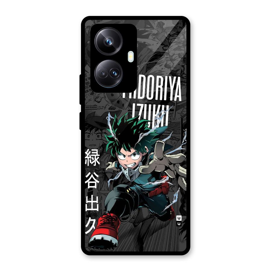 Young Midoriya Glass Back Case for Realme 10 Pro Plus