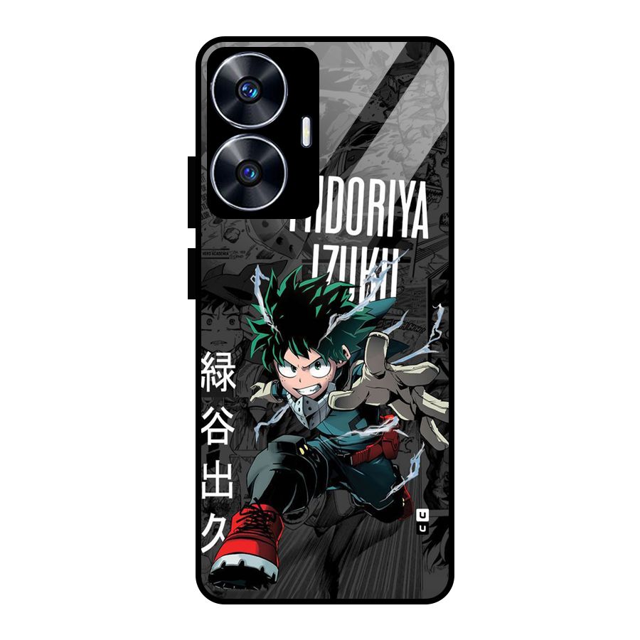 Young Midoriya Glass Back Case for Realme Narzo N55