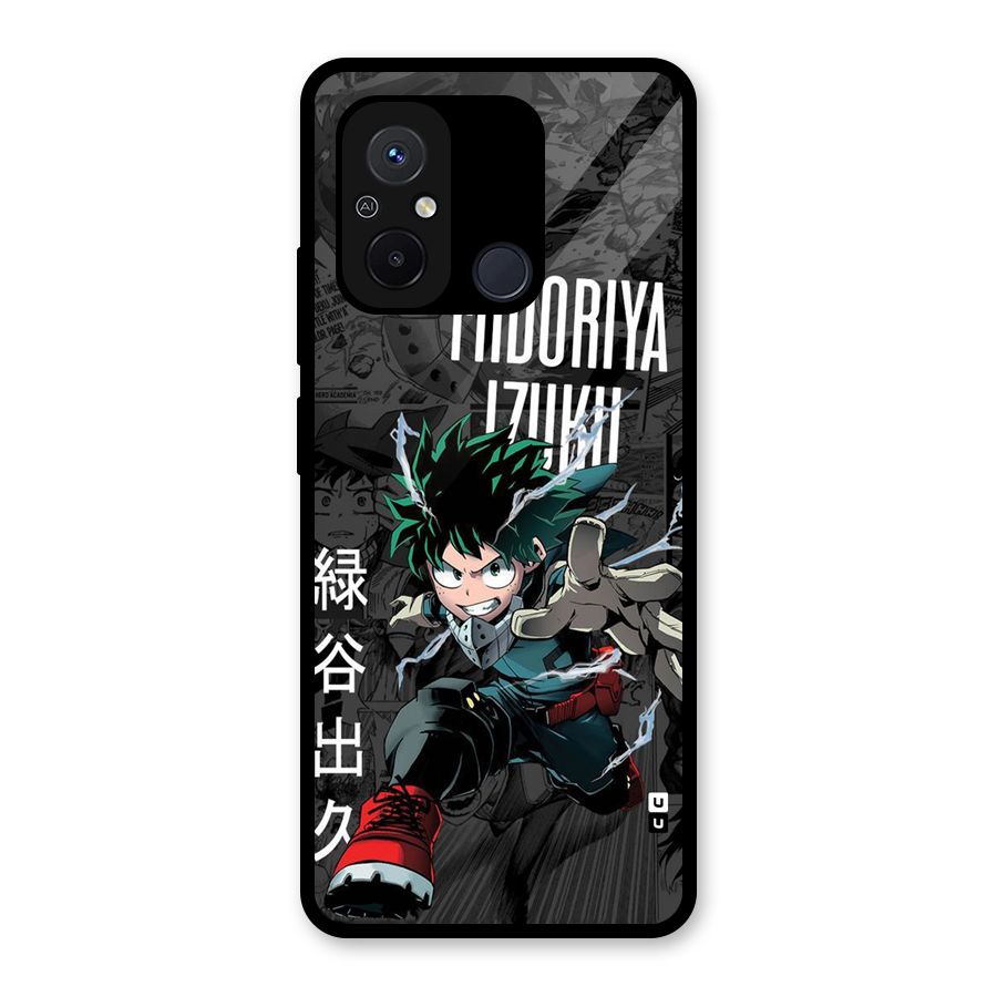 Young Midoriya Glass Back Case for Redmi 12C