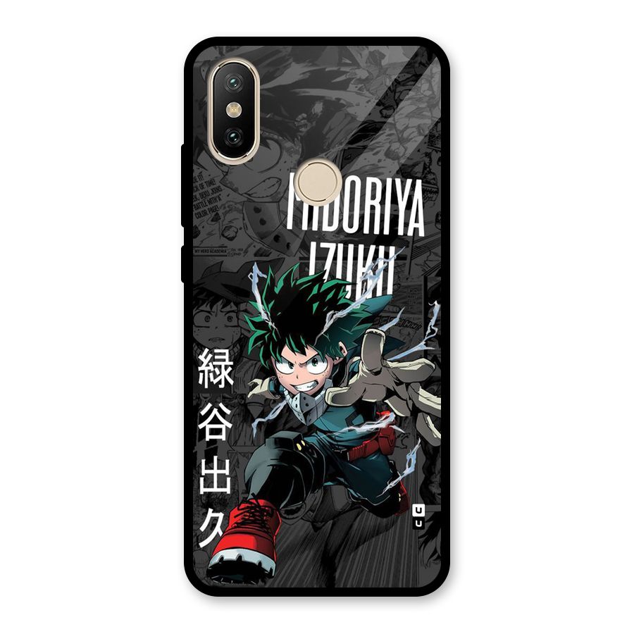 Young Midoriya Glass Back Case for Redmi A2