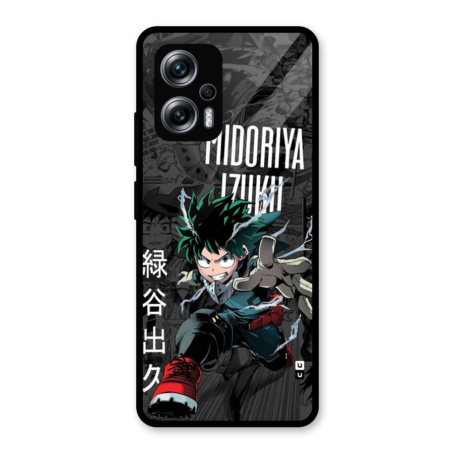 Young Midoriya Glass Back Case for Redmi K50i