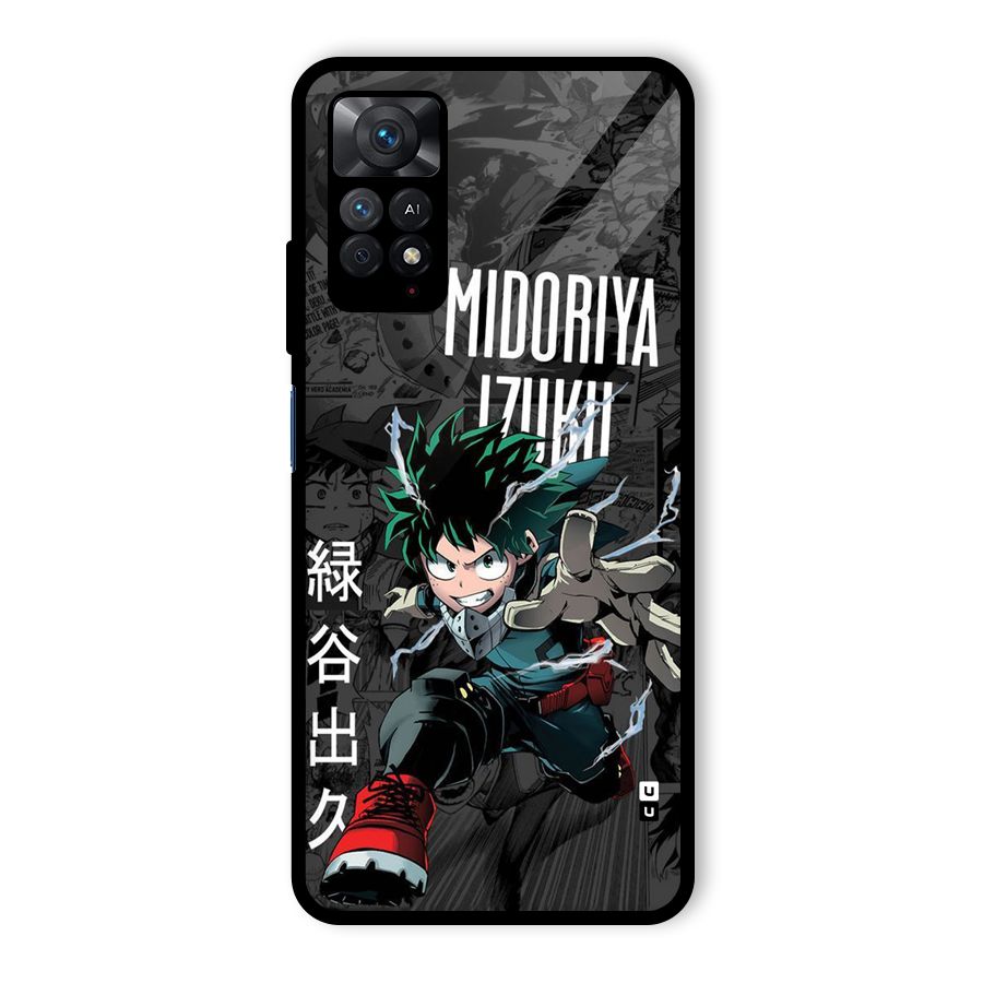 Young Midoriya Glass Back Case for Redmi Note 11 Pro