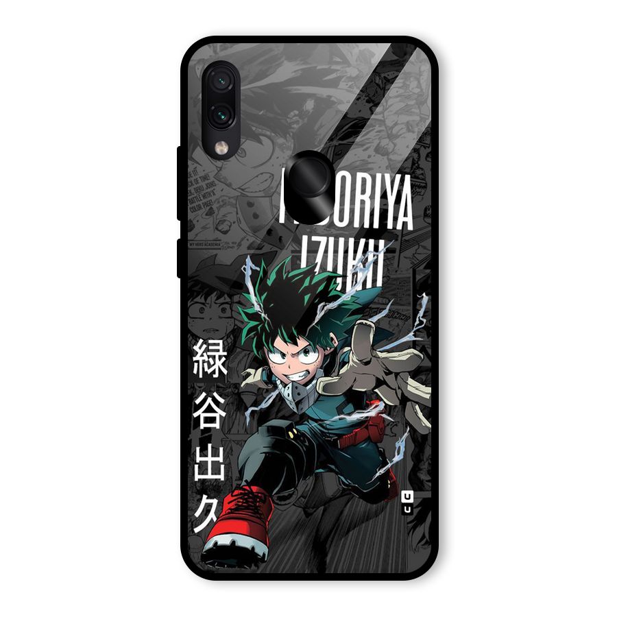 Young Midoriya Glass Back Case for Redmi Note 7 Pro
