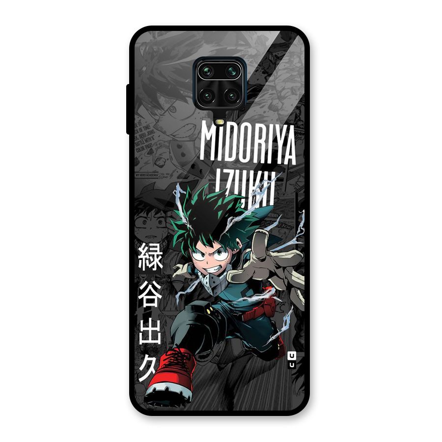 Young Midoriya Glass Back Case for Redmi Note 9 Pro