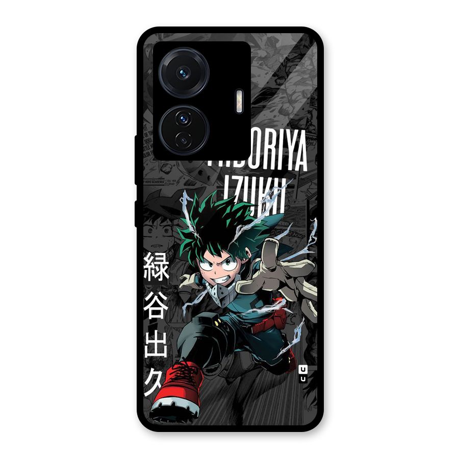 Young Midoriya Glass Back Case for Vivo T1 Pro