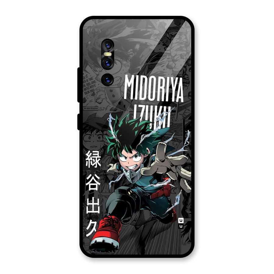 Young Midoriya Glass Back Case for Vivo V15 Pro