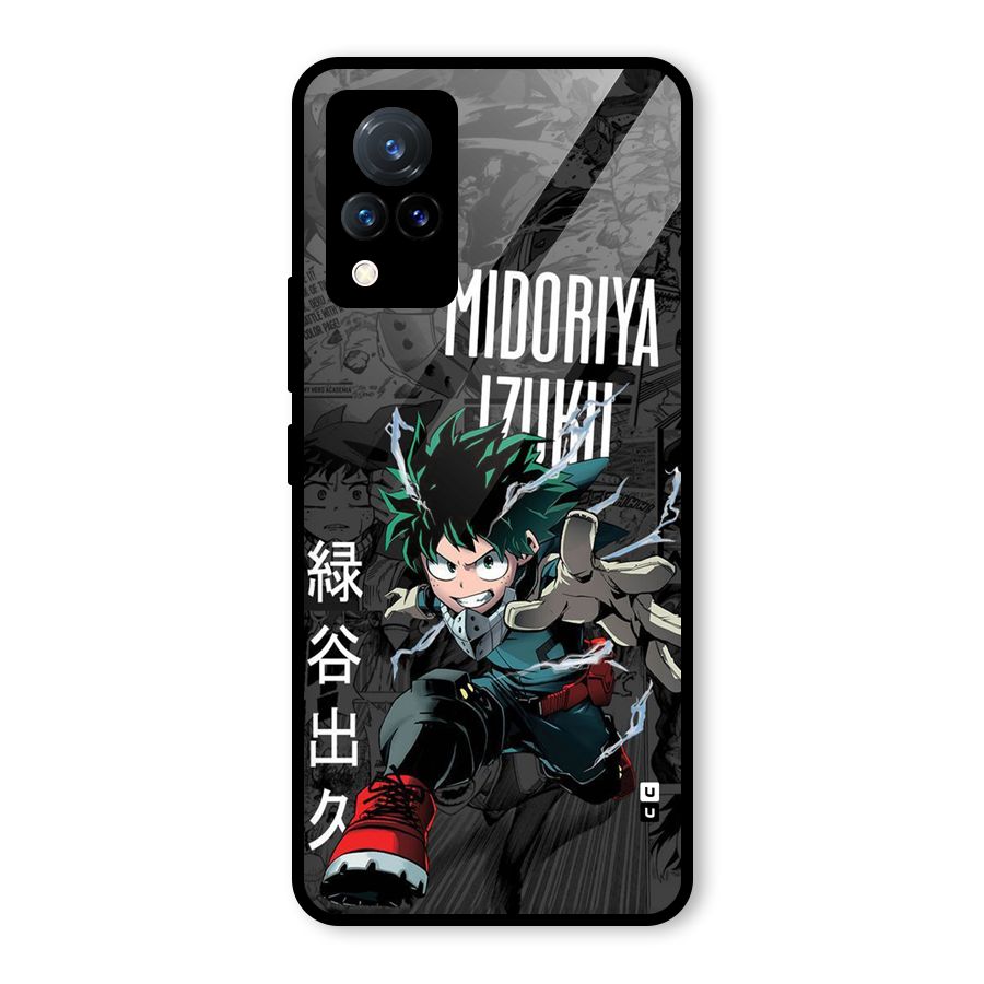 Young Midoriya Glass Back Case for Vivo V21 5G