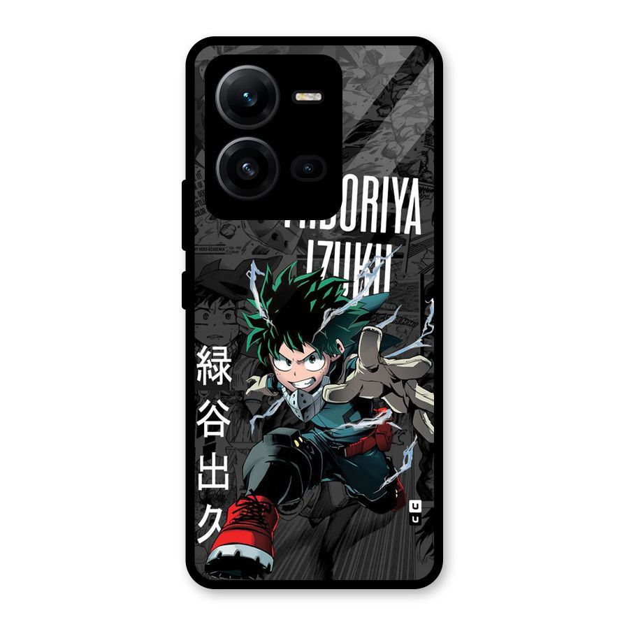 Young Midoriya Glass Back Case for Vivo V25