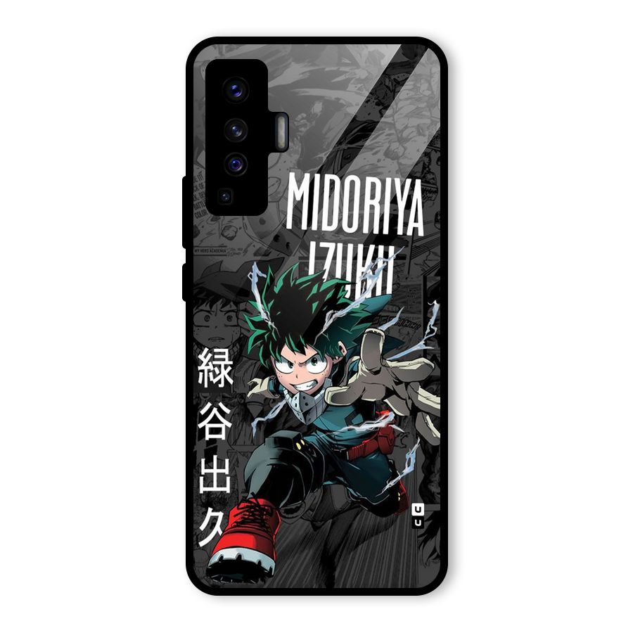 Young Midoriya Glass Back Case for Vivo X50