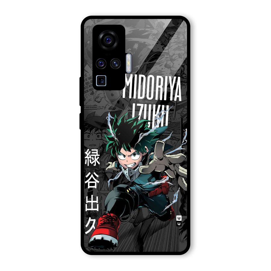 Young Midoriya Glass Back Case for Vivo X50 Pro