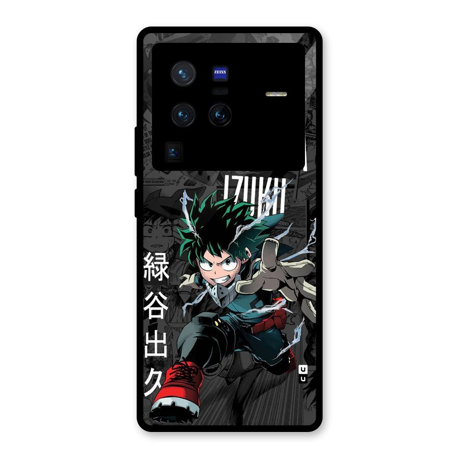 Young Midoriya Glass Back Case for Vivo X80 Pro
