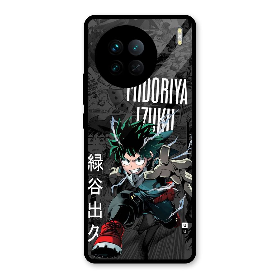 Young Midoriya Glass Back Case for Vivo X90