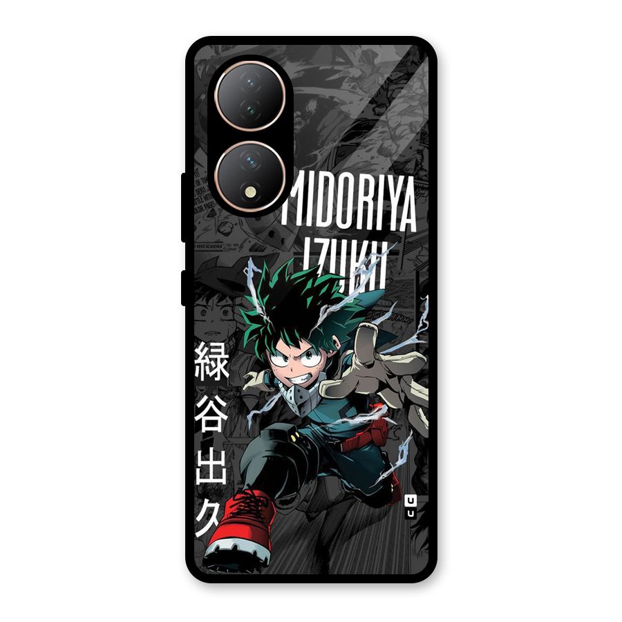 Young Midoriya Glass Back Case for Vivo Y100A