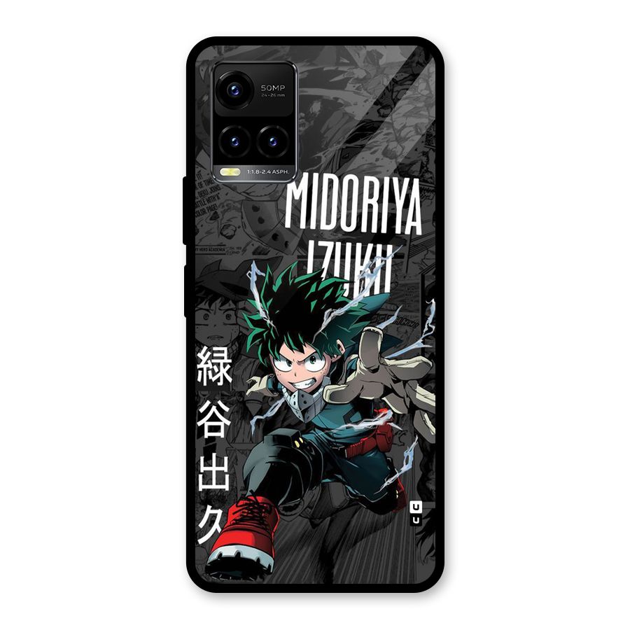 Young Midoriya Glass Back Case for Vivo Y21G