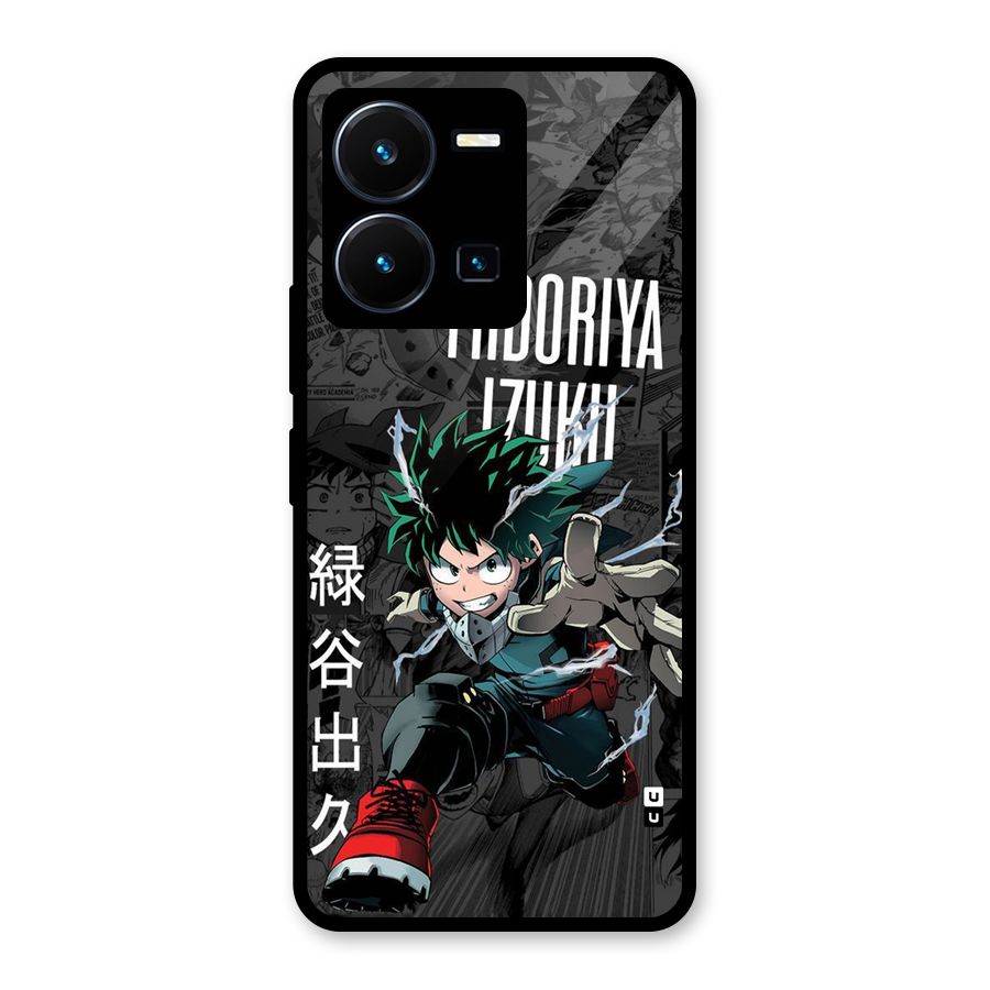Young Midoriya Glass Back Case for Vivo Y35