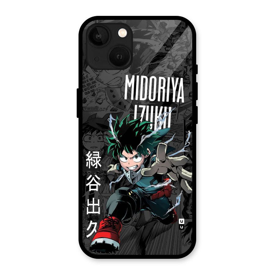 Young Midoriya Glass Back Case for iPhone 13
