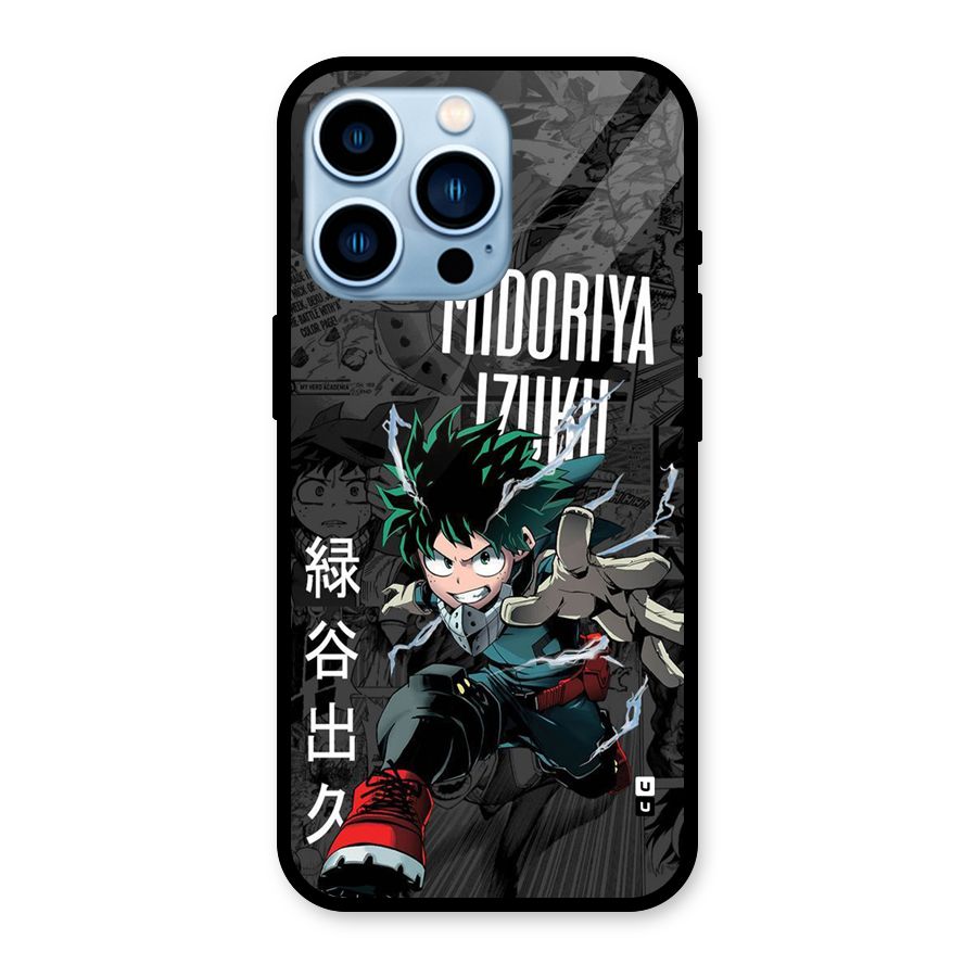 Young Midoriya Glass Back Case for iPhone 13 Pro