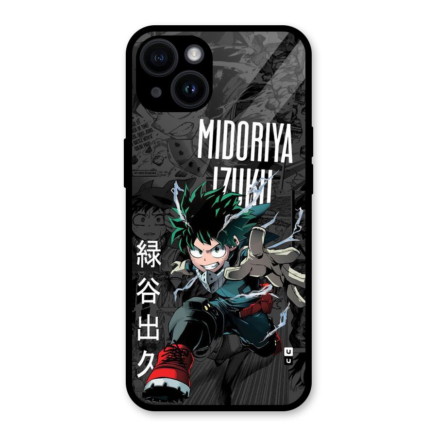 Young Midoriya Glass Back Case for iPhone 14
