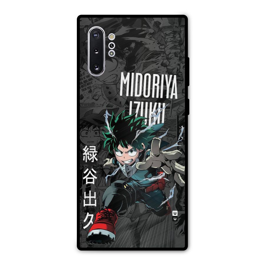 Young Midoriya Metal Back Case for Galaxy Note 10 Plus