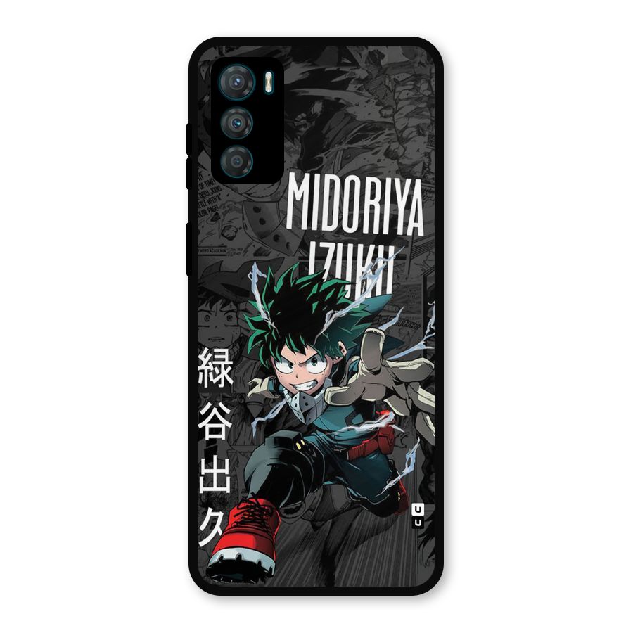 Young Midoriya Metal Back Case for Moto G42