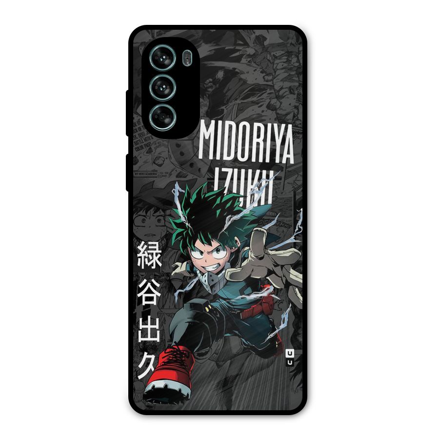 Young Midoriya Metal Back Case for Moto G62