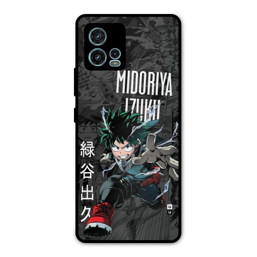 Young Midoriya Metal Back Case for Moto G72