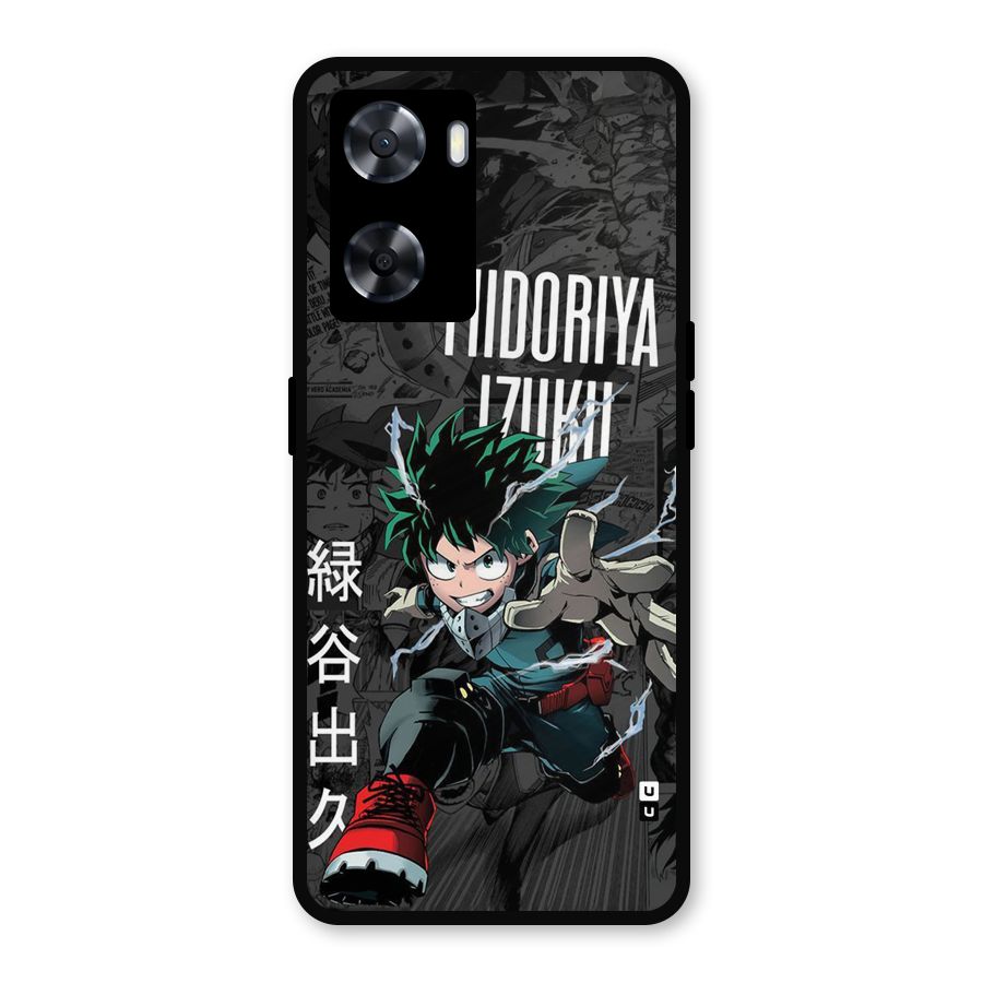 Young Midoriya Metal Back Case for Oppo A57 2022