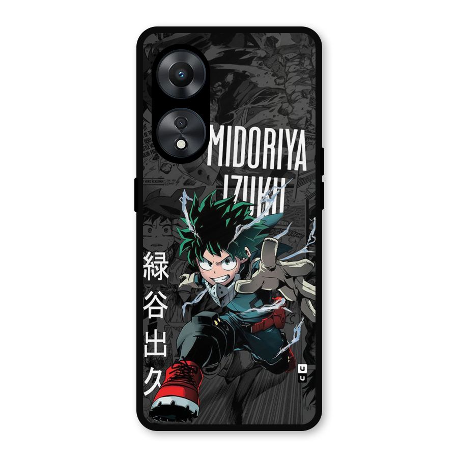 Young Midoriya Metal Back Case for Oppo A78