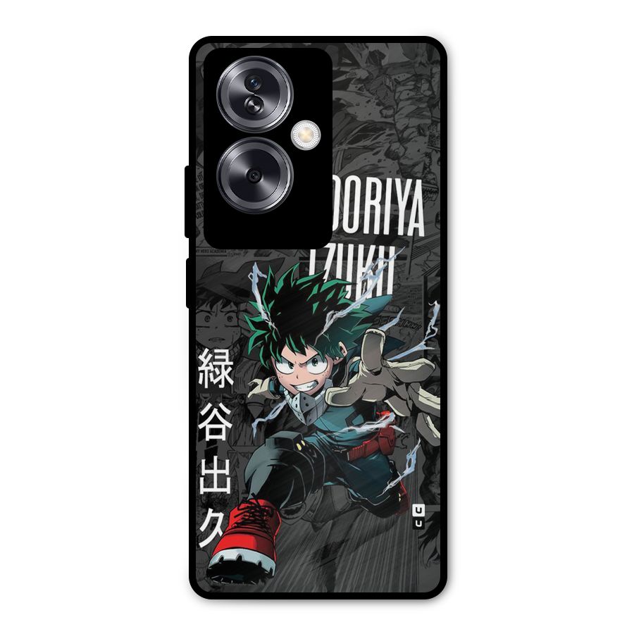 Young Midoriya Metal Back Case for Oppo A79 5G