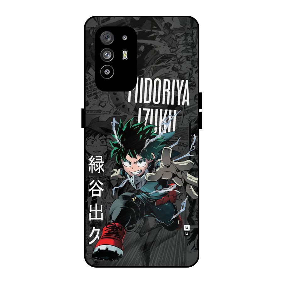 Young Midoriya Metal Back Case for Oppo F19 Pro Plus 5G