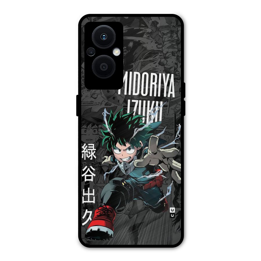 Young Midoriya Metal Back Case for Oppo F21s Pro 5G
